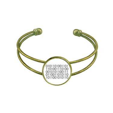 Imagem de Programmer Binary System Mundo Bracelete Retrô Aberto Joia