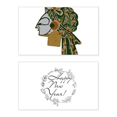 Imagem de Chinês Sombra Cabeça de Brinquedo Retrato Ano Novo Festival, Cartão de felicitações, Mensagem de Abençoamento Presente