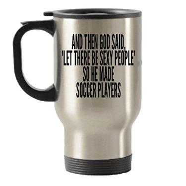 Imagem de And God Said Le There Be Sexy People So He Made Caneca de aço inoxidável para viagem com isolamento térmico