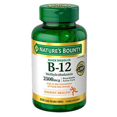 Imagem de Vitamina B12 Methylcobalami 2500mcg (300Tabs) Natures Bounty