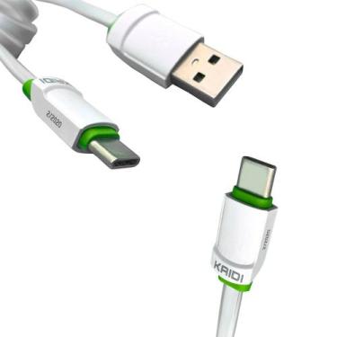 Imagem de Cabo Usb Carregador Tipo C 2.4A Turbo Kaidi Reforçado Type C