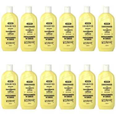 Imagem de Kit C/06 Gota Dourada Fortalecimento Shampoo + Condicionador 300ml