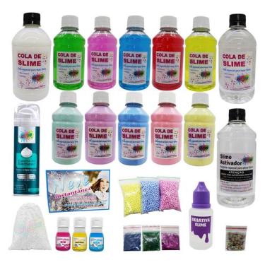 Imagem de Kit Para Fazer Slime Colas Clear Com Desativa Slime - Ine Slime