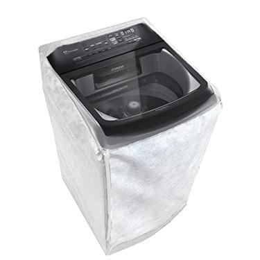 Imagem de Capa Estampada Para Maquina de Lavar Electrolux LEC LEJ LED 13 kg 14 kg Ziper Branca