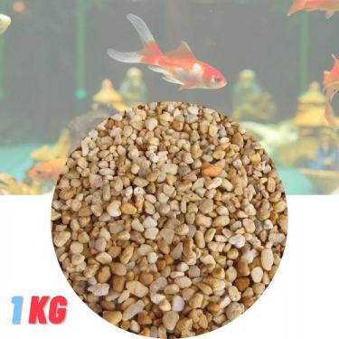Imagem de Mini Pedras Para Aquário Cascalho Rio Natural 5 a 10mm 1kg