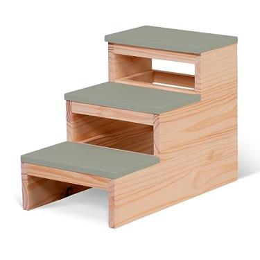 Imagem de Escada Madeira Quarto E Banheiro Laqueado 3 Andar Verde Cha