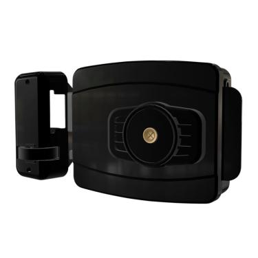 Imagem de Fechadura AL100 42mm interna tetra furaç espec 12V preta AGL