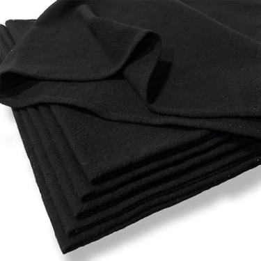 Imagem de Pano de Prato Preto Pé de Galinha com Bainha - 10 unidades