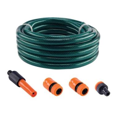 Imagem de Force Line - Mangueira de Jardim Trancada 20 Metros com Kit de Engates e Esguicho