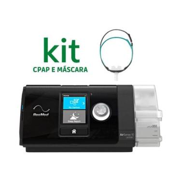 Imagem de Kit Cpap S10 Airsense Autoset + Mascara Nasal Therapy - Resmed