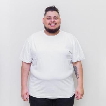 Imagem de Camiseta Masculina Plus Size G2 G3 G4 Algodão Penteado Luxo - Follow M