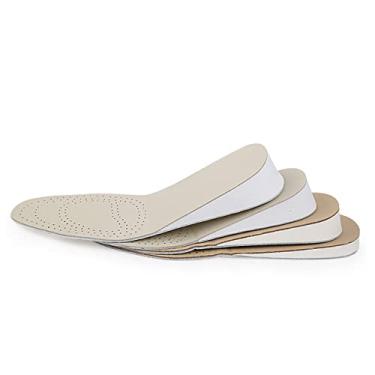 Imagem de 1 par de aumento de altura palmilha sapato elevador almofada mais alta palmilhas duráveis ​​aumentando palmilhas/559 (Color : Grey, Size : Size 1)