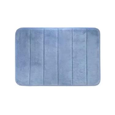 Imagem de Tapete de Banheiro Super Soft - 60cm x 40cm Azul Camesa