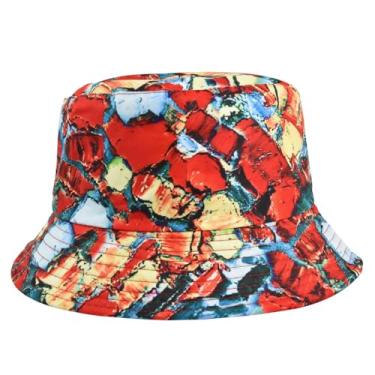 Imagem de Chapéu balde masculino e feminino chapéu balde grafite chapéu balde tie-dye espaço chapéu de verão pesca chapéu de sol chapéu de aventura ao ar livre (FH316 (9)), Fh316 (9), Tamanho Único
