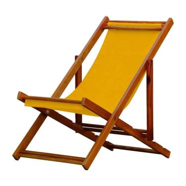 Imagem de Espreguiçadeira Preguiçosa Dobrável Mel Sb-amarelo