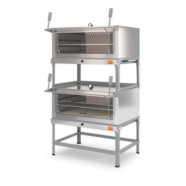 Imagem de Forno Refratário a Gás Duplo 80 cm FLD800 Tostando