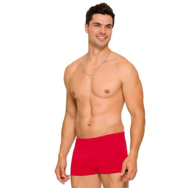 Imagem de Sunga Masculina Boxer Lisa Adulto Praia Uv50 Piscina Natação