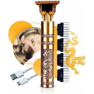 Imagem de Máquina de Cortar Cabelo e Barba - Aparador Profissional Sem Fio com Design Ergonômico e Lâmina de Alta Precisão para Barbeiros e Uso Doméstico