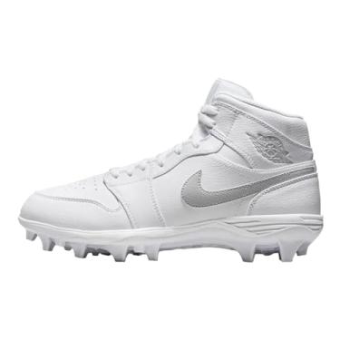 Imagem de Nike Tênis masculino Jordan 1 Mid TD Branco/Cinza Nevoeiro Branco Médio FJ6805-101 42