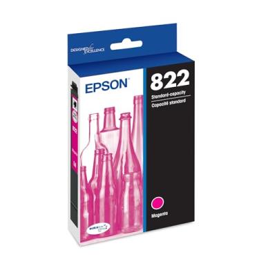 Imagem de EPSON T822 DURABrite Cartucho magenta de capacidade padrão de tinta ultra (T822320-S) para impressoras Epson Workforce Pro selecionadas