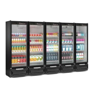 Imagem de Expositor 5 Portas Gcvr2500 Gelopar Refrigerador Vertical Preto 220v