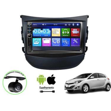 Imagem de Central Multimidia Automotivo Para Hb20 Mp5 2 Din Player 7 Pol Espelha