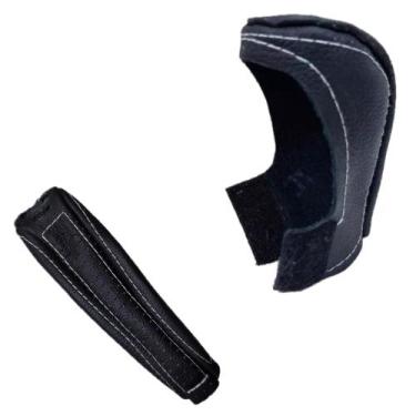 Imagem de Capa Couro Manopla Câmbio Automático e Luvinha Alavanca Freio de Mão H