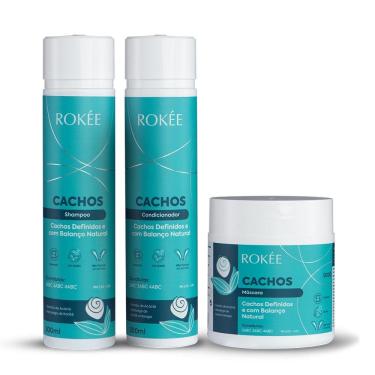 Imagem de Kit Shampoo + Condicionador 300ml + Máscara Cachos 500g