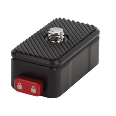 Imagem de Base de Liberação Rápida, Placa Adaptadora de Liga de Alumínio, Placa de Liberação Rápida tripé Adaptador de Montagem de Câmera QR, para Câmera Sem Espelho, Câmera de Ação,