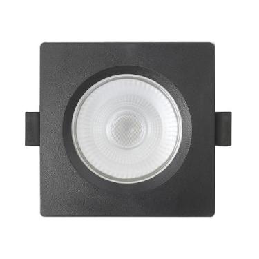 Imagem de Spot de Led Embutir Slim PAR20 Quadrado 8W Preto Bivolt Blumenau - Blu