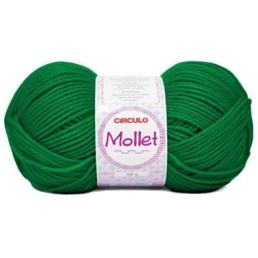 Imagem de Lã Mollet Círculo 100g 200 metros, 5545 Verde Bandeira