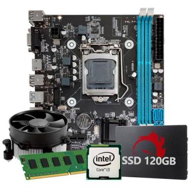 Imagem de Kit Upgrade Intel Core I3 4 Geração, 4Gb Ram, Ssd 120Gb,