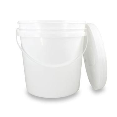 Imagem de Balde Plástico 3,6L com Tampa Hermética Alça Plástica Industrial Atóxi