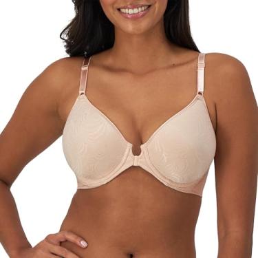 Imagem de Bali Sutiã feminino Comfort Revolution com fecho frontal e aro DF3P66, Concha de areia, 38C