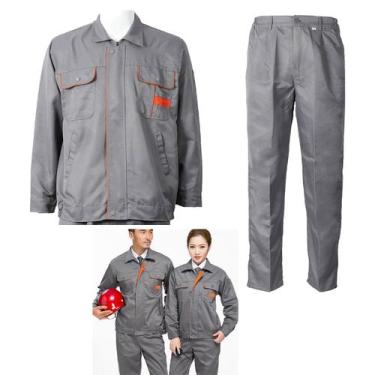 Imagem de Conjunto Uniforme Listra Refletiva EPI Construçao Civil Obra Mecanico 