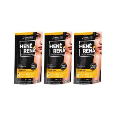 Imagem de Hene Rena 180G Preto Natural - Kit Com 3Un - Embelleze
