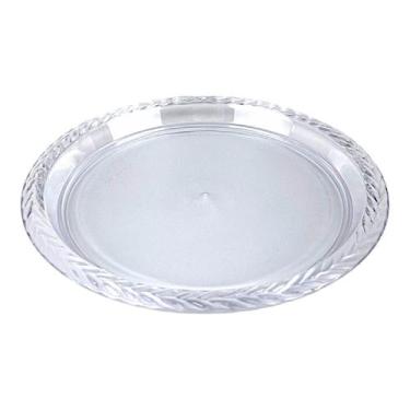 Imagem de Bandeja Redonda Decorada Trança Para Servir Alimentos 16cm - Keita, K0