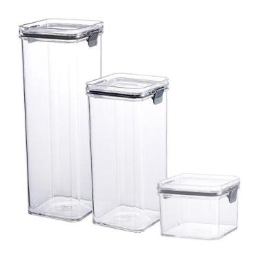 Imagem de Kit Potes Lock 3 Peças Coza