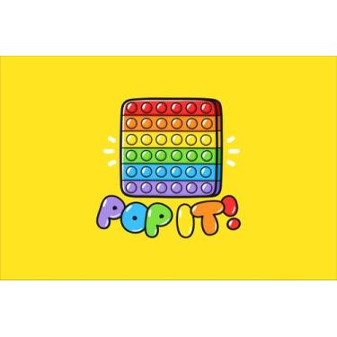 Imagem de Painel de Lona Pop It Fidget Toys Anti Stress Sensorial Cartoon - Fabr