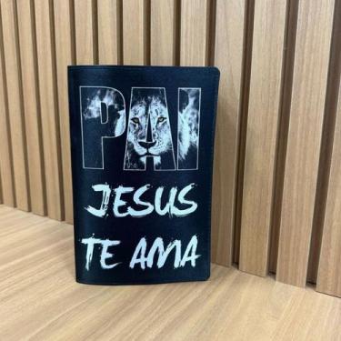 Imagem de Bíblia preta Pai jesus te ama  com indice harpa e corinhos - CENTRAL