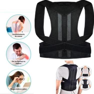 Imagem de Colete Corretor De Postura Para Coluna Cinta Postural Lombar