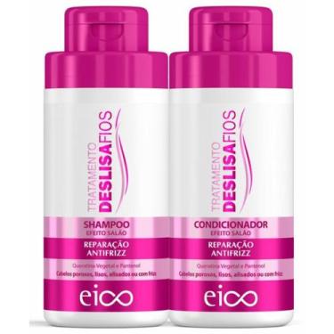 Imagem de Eico Deslisa Fios Shampoo Hidratante 450ml + Condicionador Desmaia 400