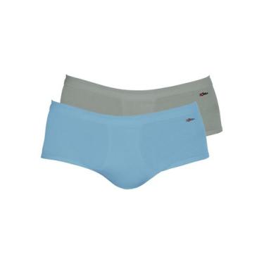 Imagem de Kit com 2 Cuecas Slip Zorba com Abertura 185 Colorido, Azul, G
