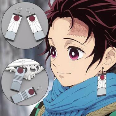 Imagem de Brincos Anime Estilo Tanjiro Demon Slayer: Kimetsu No Yaiba - anjo da 