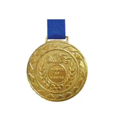 Imagem de Medalha dourada com fita 43mm - Crespar