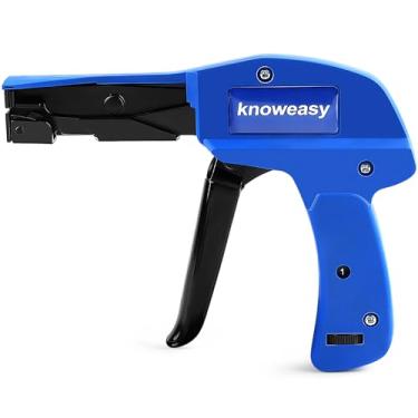 Imagem de Pistola de abraçadeira de cabo, ferramenta de fixação knoweasy de cabo, ferramenta de aço fundido com corte nivelado com alça de aço para cabo de nylon, pistola de amarração com zíper de 17 cm de