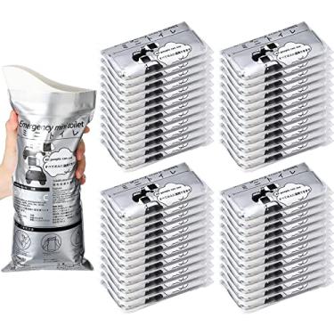 Imagem de Saco descartável para mictório, 50 peças, 700 ml, portátil, para acampamento, xixi, unissex, feminino, sacos de vômito para viagem, acampamento, caminhada para mulheres, homens, crianças, pacientes