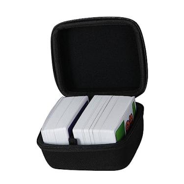 Imagem de adada Capa rígida de viagem para Skip BO + UNO Card Game/Skip BO + Phase 10 Card Game.Serve para até 300 cartas. Não inclui cartas (preto)