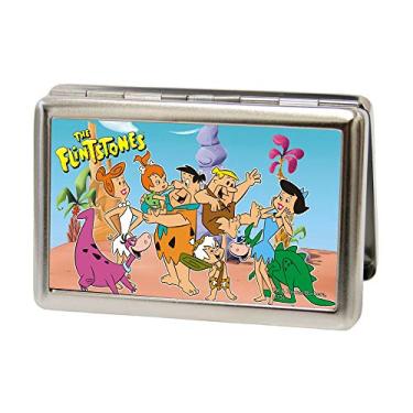 Imagem de Buckle-Down Porta-cartão de visita – The Flintstones Group Pose – Grande