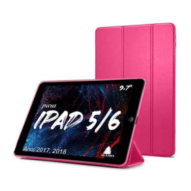 Imagem de Smart Case Ipad 6 Tela 9.7 A1893 A1954 6º geração Magnética Rosa Escuro